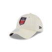 Women's New Era USA 9Twenty Classic Chalk White Hat - Front View