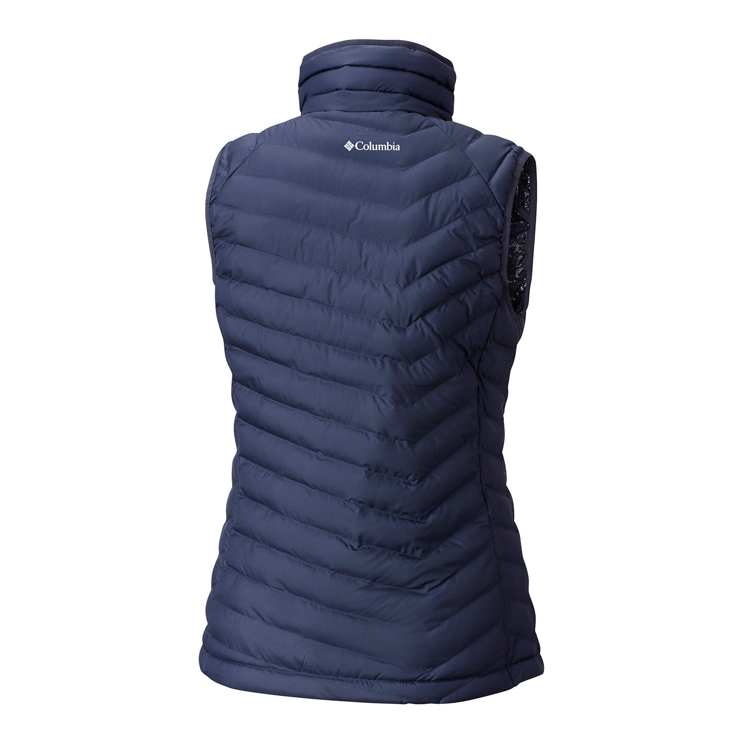 Women's Columbia USA Powder Lite Vest in Navy - Back View