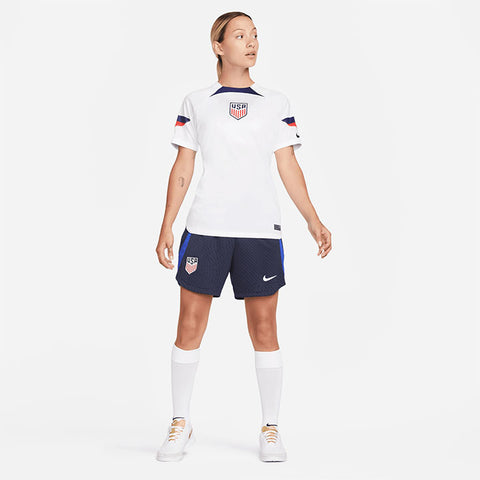 Women's Nike USA Dri-Fit Strike Navy Training Shorts - Front View