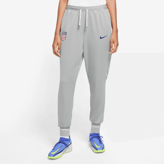 Women's Nike USA Dri-Fit Travel Pants in Grey - Front View