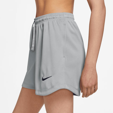 Women's Nike USA Travel Shorts in Grey - Side View