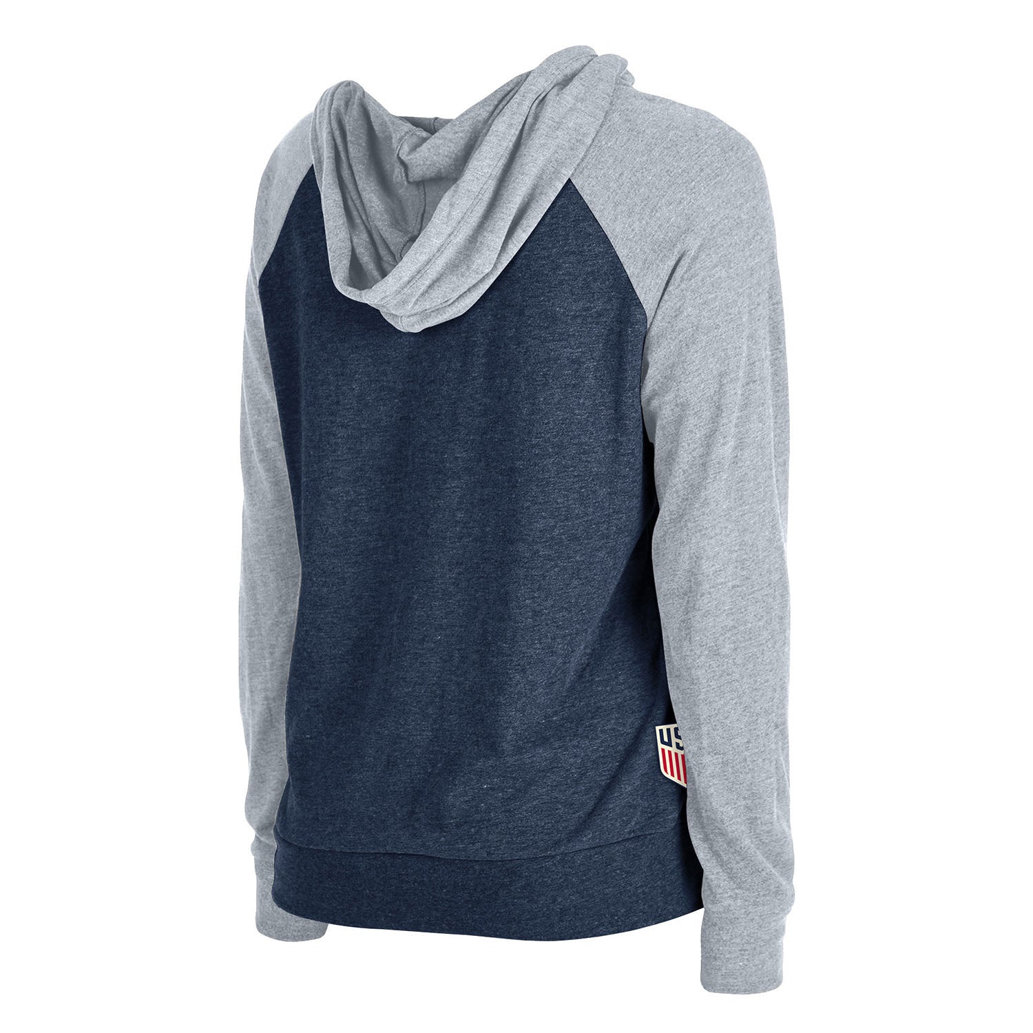Women's New Era USMNT Pullover Hoodie in Blue - Back View