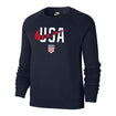 Women's Nike USA Swoosh Navy Crew - Front View