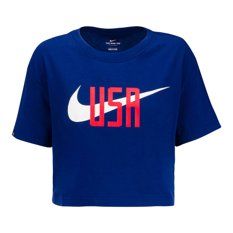 Nike women's usa soccer navy player t-shirt Clearance