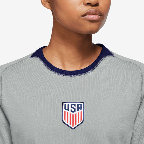 Women's Nike USA Travel Top - Logo Close Up View