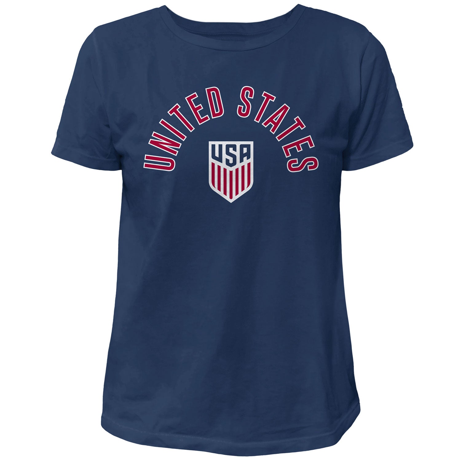 Women's Original Retro Brand United States Vintage Navy Tee - Front View