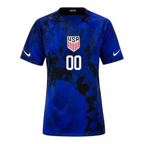 Personalized Women's Nike USMNT Away Jersey - Front View