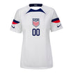 Personalized Women's Nike USMNT Home Jersey in White - Front View