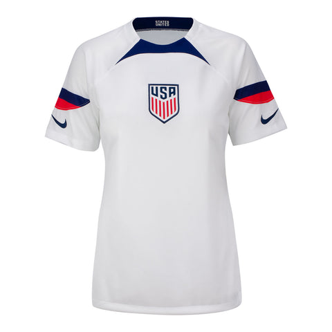 Women's Nike USMNT Stadium Home Jersey in White - Front View
