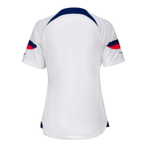 Women's Nike USMNT Stadium Home Jersey in White - Back View