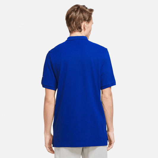 Men's Nike USA Classic Style Polo in Blue - Back View