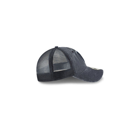 New Era USA 9Twenty Tonal Washed Black Trucker Hat - Right Side View