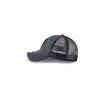 New Era USA 9Twenty Tonal Washed Black Trucker Hat - Left Side View