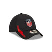 New Era USMNT 39Thirty Team Vize Navy Hat - Front Side View