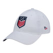 Men's New Era MNT 9Twenty Core Flag Brim White Hat - Front Side View