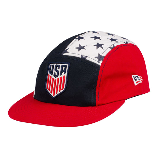 Men's New Era MNT Camper US Flag Panel Hat - Front Side View