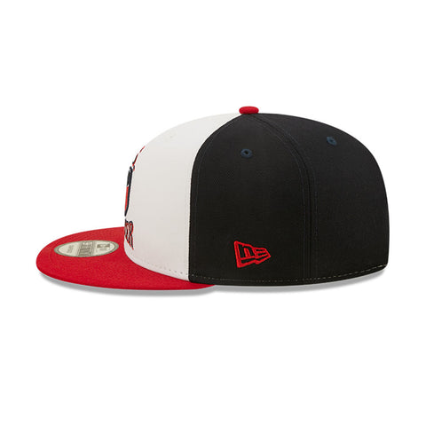 Men's New Era USA 9Fifty Retro Sport Snapback in Navy, White, and Red - Side View