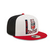 Men's New Era USA 9Fifty Retro Sport Snapback in Navy, White, and Red - Front/Side View
