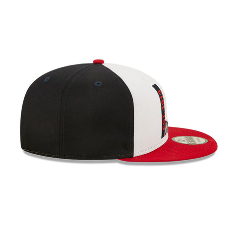 Men's New Era USA 9Fifty Retro Sport Snapback in Navy, White, and Red - Side View