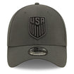 Men's New Era USA 39Thirty Classic Tonal Grey Hat - Front View