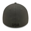 Men's New Era USA 39Thirty Classic Tonal Grey Hat - Back View