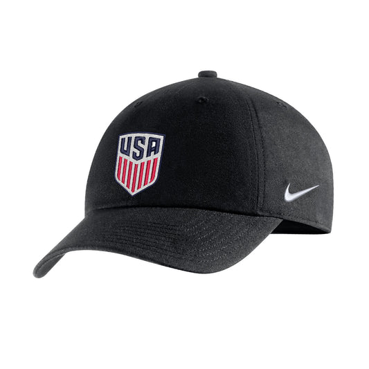 Men's Nike USA Campus Black Hat - Front/Side View