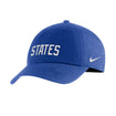 Men's Nike USA Campus States Royal Hat in Blue - Front/Side View