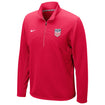 Nike Dri-Fit Training Red 1/4 Zip Top - Front View