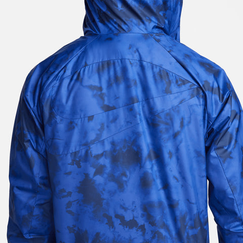Men's Nike USA Full Zip Graphic Jacket in Blue - Back View