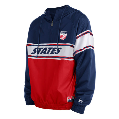 Men's New Era USMNT 1/4 Zip Pullover Hoodie - Official U.S. Soccer Store