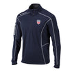 Men's Columbia USMNT Shotgun Navy 1/4 Zip in Navy - Front View