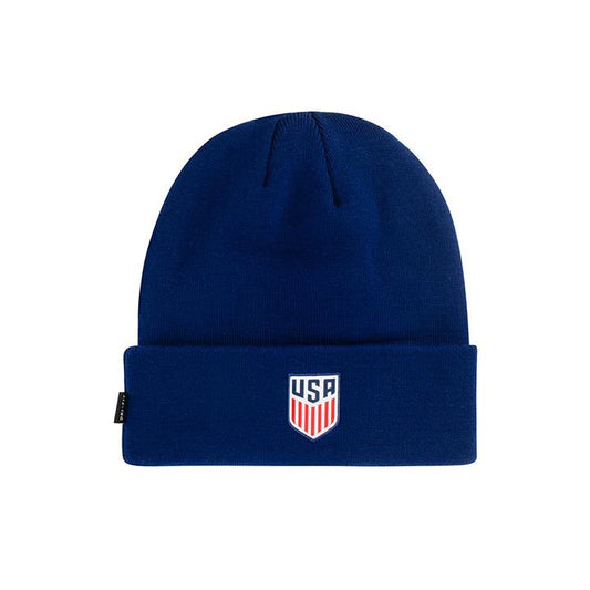 Nike USA Blue Dry Knit Beanie - Front View