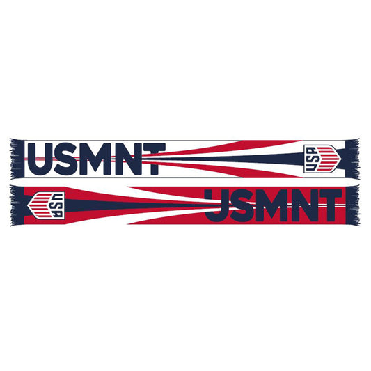 Ruffneck USMNT Stream Traditional Knit Scarf - Front and Back View