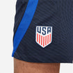 Men's Nike USA Dri-Fit Strike Navy Training Shorts - Front Logo Close View