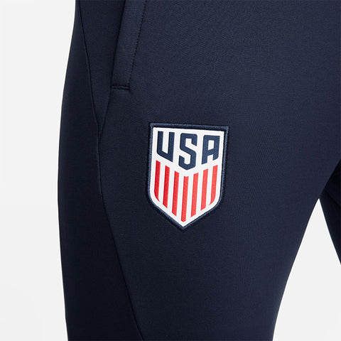 Men's Nike USA Dri-Fit Strike Navy Training Pants - Front Logo View