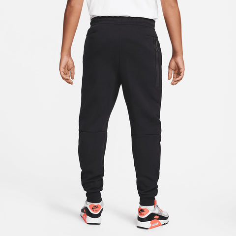 Men's Nike USA Tech Fleece Black Jogger Pants - Back View