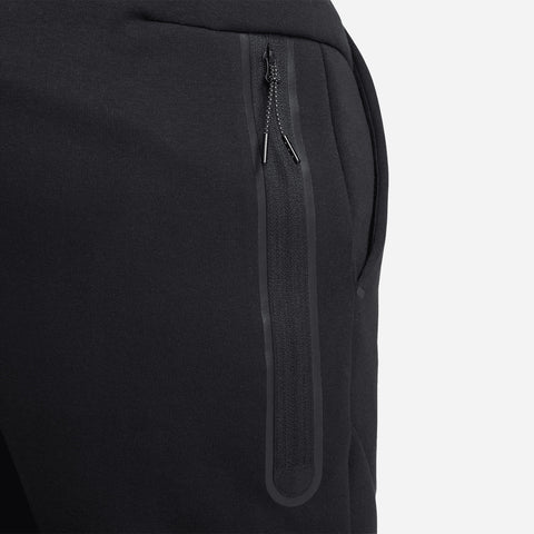 Men's Nike USA Tech Fleece Black Jogger Pants - Zipper View