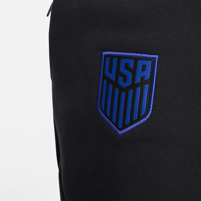 Men's Nike USA Tech Fleece Black Jogger Pants - Logo View