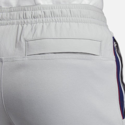 Men's Nike USA Fleece Travel Shorts in Grey - Back Pocket View