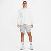 Men's Nike USA Fleece Travel Shorts in Grey - Front Far View