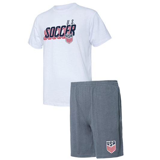 Men's Concepts Sports USA  Downfield Top & Short Set - Front View