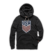 Men's Homage USA Ultra Soft Fleece Pullover Black Hoodie - Front View