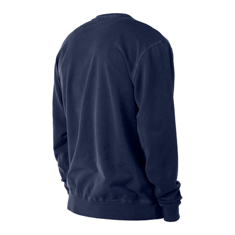 Men's New Era USMNT French Terry Navy Crew Pullover - Back/Side View