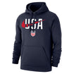 Men's Nike USMNT USA Swoosh Navy Hoody - Front View