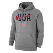 Men's Nike USMNT USA Swoosh Grey Hoody - Front View