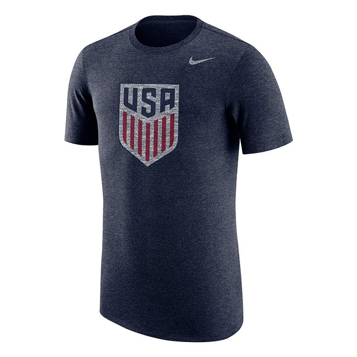 Men's Nike USA Triblend Navy Tee - Official U.S. Soccer Store