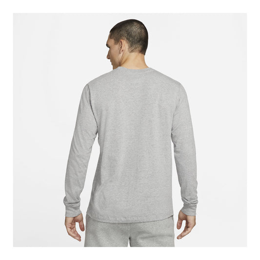 Men's Nike USMNT Crest LS Grey Tee - Back View