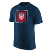 Men's Nike USMNT Box Outline Navy Tee - Front View