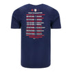 Men's Nike USMNT WCQ Only Forward Tour Tee - Navy - Back View