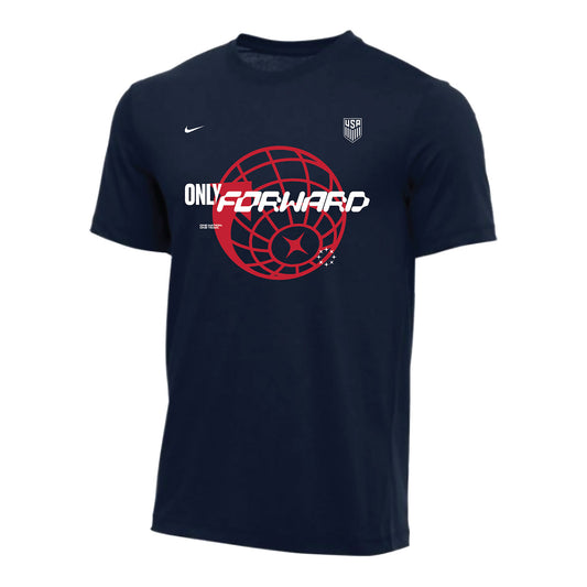 Men's Nike Only Forward Global Navy Tee - Front View